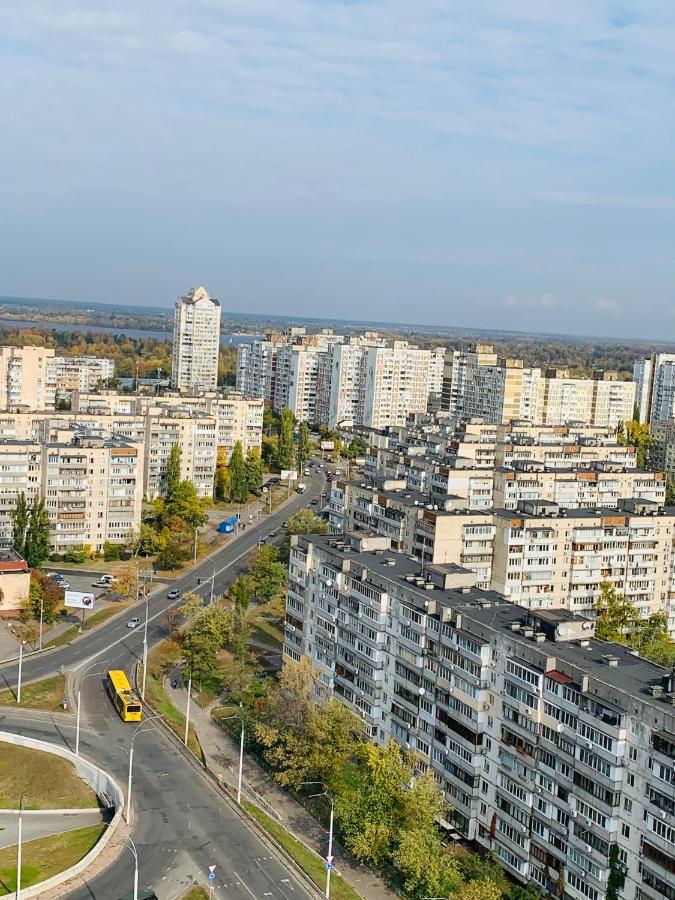 Penthouse Apartment Panoramic View Kyjev Exteriér fotografie